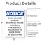 Signmission Door Locked During Business Hours, 5 in W x Rectangle, Vinyl Decal OS-2PACK-NS-D-57-V-11492 - alternate 4